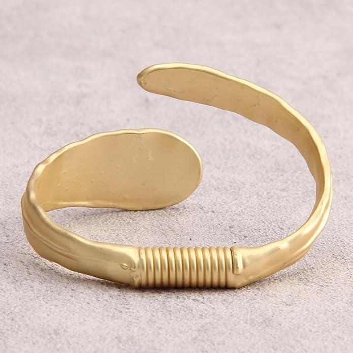 Gold Cuff Bracelet for Women Silver Beaded Bracelets Open Bangle Stackable Stretch Bead Bracelet Boho Jewelry Gifts for Wife Couple