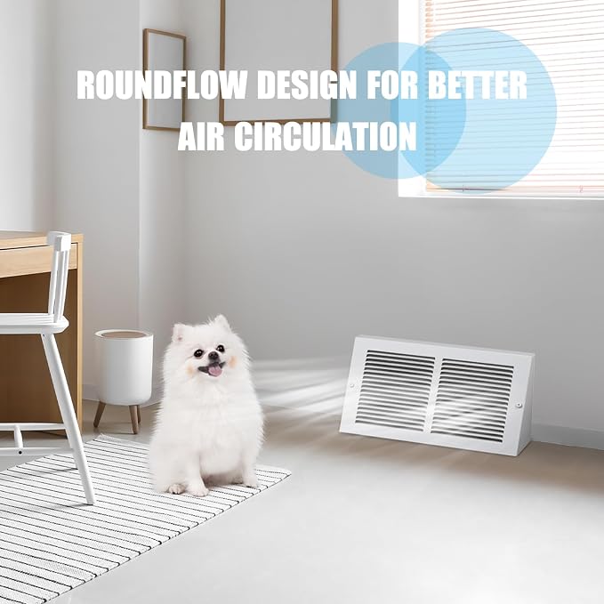 Honeydak 4 Pack Baseboard Register Vent Covers 14" x 6" Duct Opening - Image 6