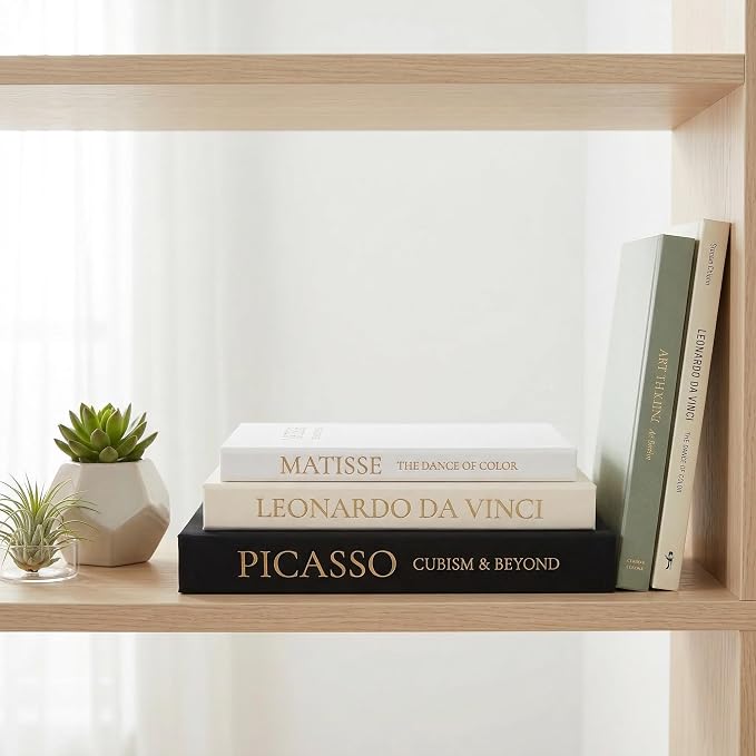 Linen Faux Book Box Set of 3, Fake Books - Image 8