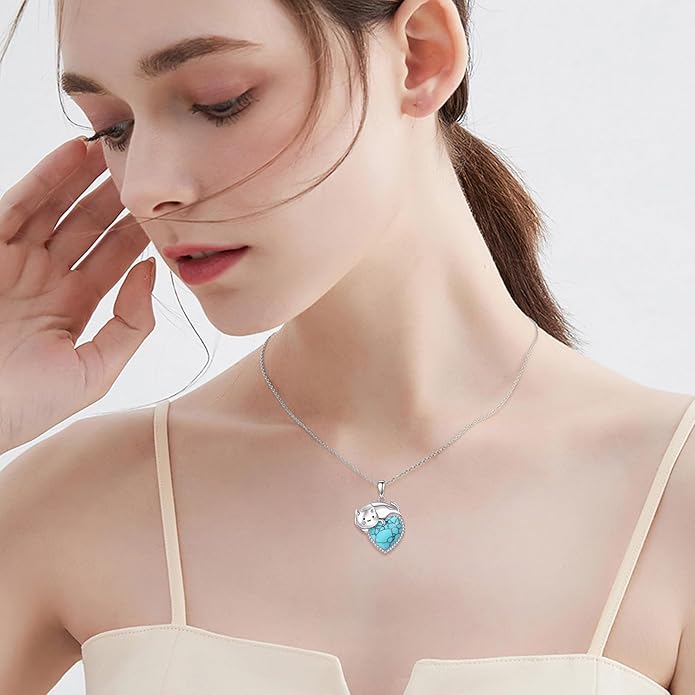 Animal Necklace for Women Necklace 925 Sterling Silver Cute Animal Pendant Necklaces Jewelry Gifts
