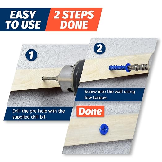 1/4" x 2-1/4" Concrete Screw Anchor, Cement or Stucco - Image 4