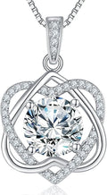 InfinityLove Moissanite Heart Pendant Necklaces for Women, 3-5 Carat Moissanite Necklace, Anniversary Birthday Christmas Valentine Engagements Mothers Day Jewelry for Wife Her Girlfriend Mom Daughter