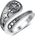 Thumb Rings for Women 925 Sterling Silver Adjustable Spoon Ring Vintage Thumb Jewelry Gifts for Women