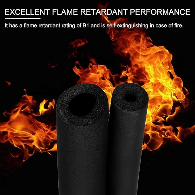 PATIKIL 3/8" ID x 6.6Ft x 0.51" Pipe Insulation Foam Tube, Pipe Cover Wrap Roll - Image 3