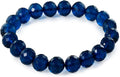 Natural Baltic Amber Bracelet for Women and Men – Stretch Wristband with Faceted Beads, Lightweight Unisex Jewelry Gift for Daily and Casual Wear
