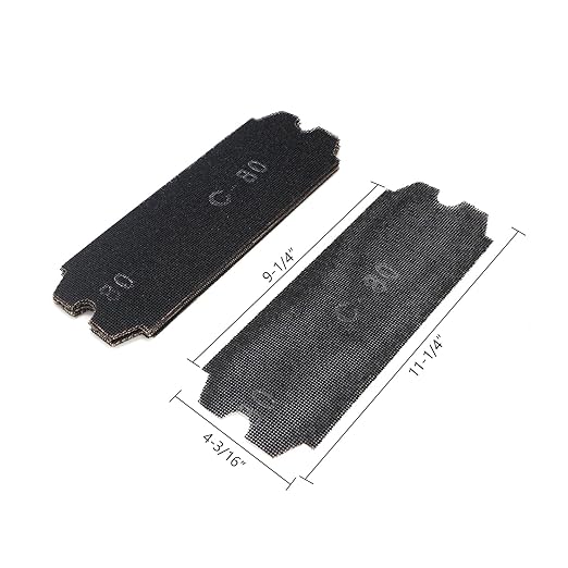 SCOTTCHEN Drywall Sanding Screen Mesh Sheet 4-3/16" x 11-1/4" Grit #80-12pcs - Image 2