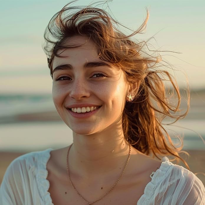 Seashell Starfish Earrings Beach Jewelry for Women Pearl Drop Shell Earrings Ocean Beachy Fashion Accessories Womens Summer Outfits 2026 Tropical Vacation Outfits Beach Vacation Clothes Dresses