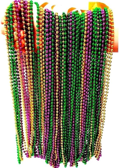 Festive Metallic Beaded Necklaces