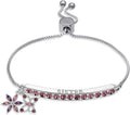 INSPIRED VOICES Sterling Silver Plated Charm Bracelets for Women - Easy Adjustable Bracelets
