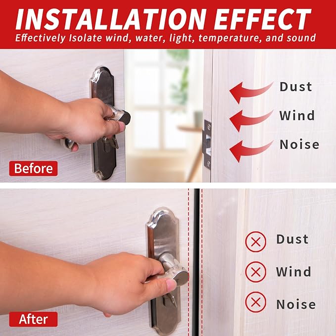 40 Feet Rubber Door Weather Stripping Door Seal Large Gap, Self-Adhesive Extra - Image 2