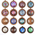 ToBeIT Bezel Pendant Trays Round Wooden and Glass Cabochon Round Clear Dome for DIY Crafting Photo Jewelry Making