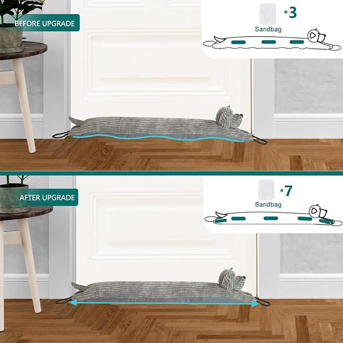 Under Door Draft Stopper Decorative Wind Stopper 30 inch - Image 4
