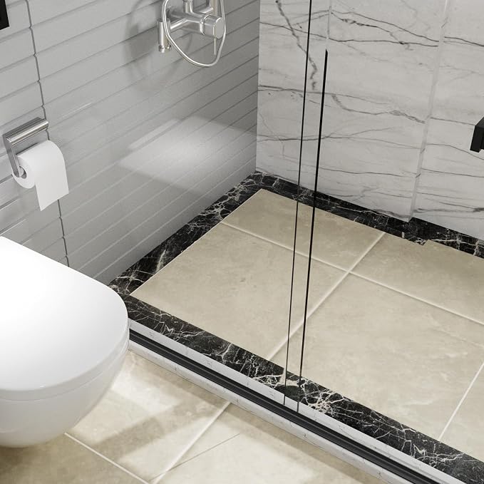 Duzzy 39 Inch Shower Threshold Water Dam Guard, Silicone Rubber Shower Door - Image 7