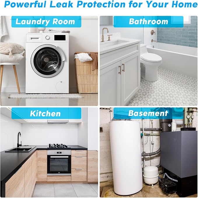 Water Leak Detector for Home, for 1-Inch Diameter Pipe | Water Alarm Leak - Image 6