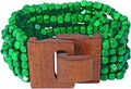 Coiris Boho Bangle Bracelets for Women Wooden Beaded Bracelets Chunky Bohemian Beach Bracelets Jewelry for Women