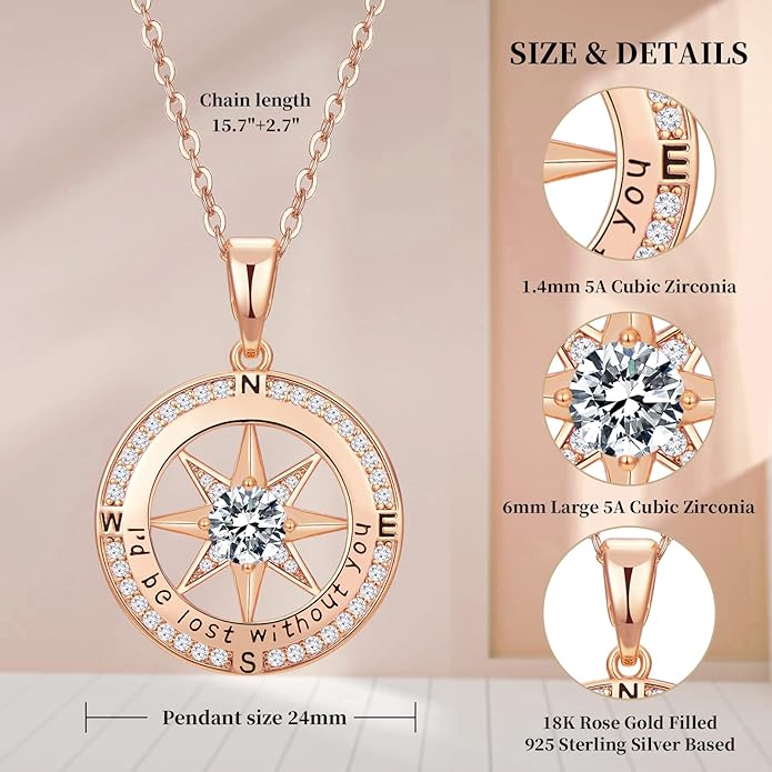 Birthday Gifts Ideas for Wife Anniversary Valentines Day Birthday Necklace Gift for Women