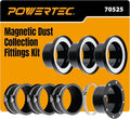 POWERTEC 70525 4" Magnetic Dust Collection Fittings Starter Kit by POWERTEC