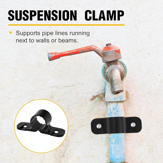 Briwooody 200 Pack 1/2 Inch Pipe Supports Suspension - Image 4