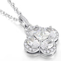 Iefil Valentines Day Gifts for Her - 925 Sterling Silver Birthstone Clover Necklace for Women, Anniversary Birthday Gifts for Wife Girlfriend Mom Daughter