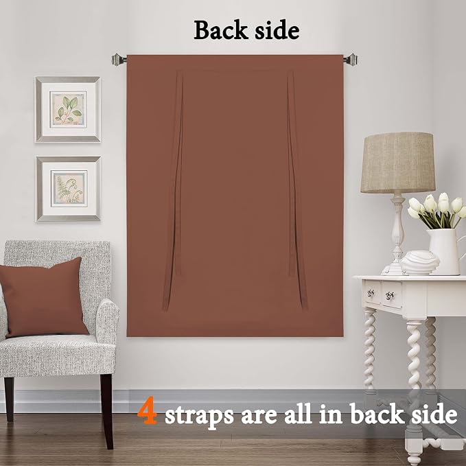 H.VERSAILTEX Blackout Tie Up Curtain Thermal Insulated Window Shade Light - Image 7