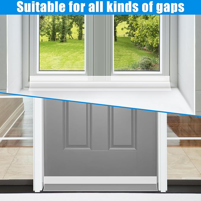 Draft Seal Tape for Doors and Windows 1 in x 10 Ft Silicone Weather Stripping - Image 6
