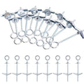 Glarks 15pcs M4 x 75mm O-Shaped Eye Bolt Toggle Anchors Set by Glarks