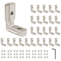 24pcs 4040 Extrusion Connector Corner Bracket Joint Silver | 4040 Extruded by SeekLiny