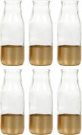 Hosley Set of 6 Glass Flower Vases by HOSLEY