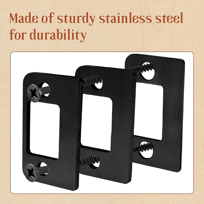 Door Strike Shim Plates 3 Pcs, Stainless Steel Spacers, Stainless Steel Rust - Image 4
