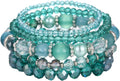Noessla Beaded Boho Stretch Bracelet Colorful Stackable Crystal Beads Bracelets Trendy Costume Jewelry Mothers Day Gifts for Women