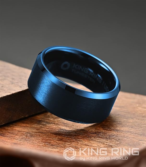 King Ring Tungsten 4/6/8/10mm Rings – Super Polished Matt Finish Tungsten Rings – Designed in USA