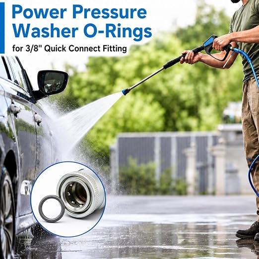 ZDBB 150 Pcs 14 Size Power Pressure Washer O Ring & Hose Faucet Washers Kit | - Image 6
