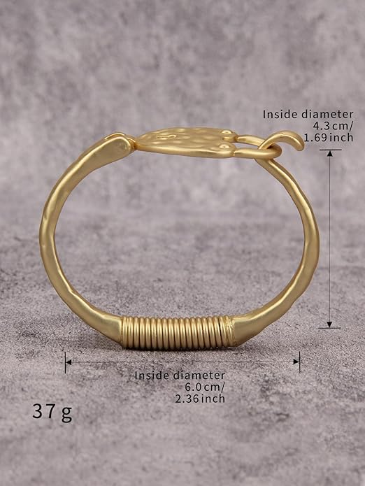 Gold Cuff Bracelet for Women Silver Beaded Bracelets Open Bangle Stackable Stretch Bead Bracelet Boho Jewelry Gifts for Wife Couple