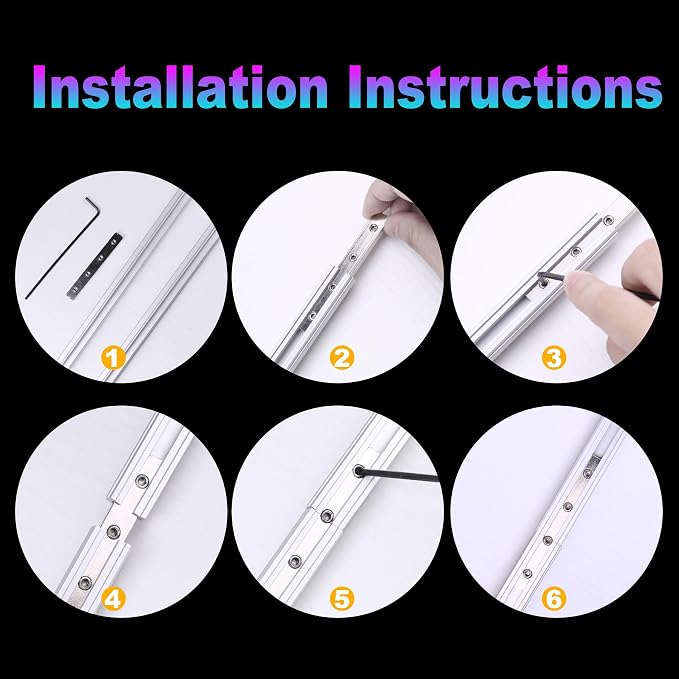 96" in 2 Sections of 48" Aluminum Sliding Screen Door Track, Sliding Door - Image 5