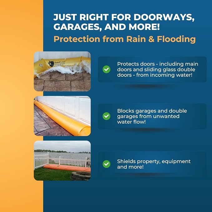 The Original HydraBarrier Standard Flood Barrier – 6 ft Long x 4 in High – Light - Image 5