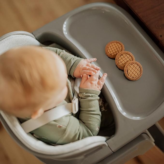 Fodoss Convertible Baby High Chair with Detachable Tray, Foldable High Chair for Eating with Thick Cushion, Silla para Comer de Bebe
