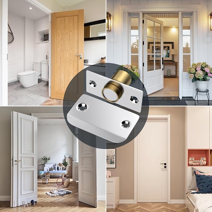 Jiayi Closet Ball Door Catch Hardware 6 Pack French Magnetic Ball Latch Closet - Image 7
