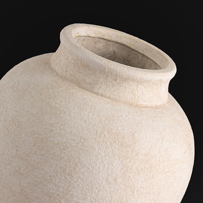 Ceramic Flower Vase, Flower Vase Rustic Farmhouse Decorative Vase Floral - Image 3