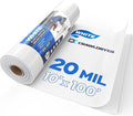 White Plastic Sheeting, 20 Mil 10' x 100', Crawl Space Vapor Barrier, Plastic by CrawlSpaceEncapsulation