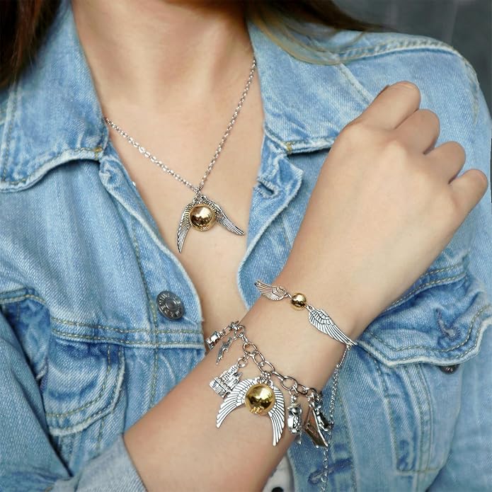 Fancy Space Enchanted Wizard Charm Bracelet for Her – Adjustable Handmade Magic Jewelry – Valentine’s Day & Birthday Gift for Girls, Teens & Women