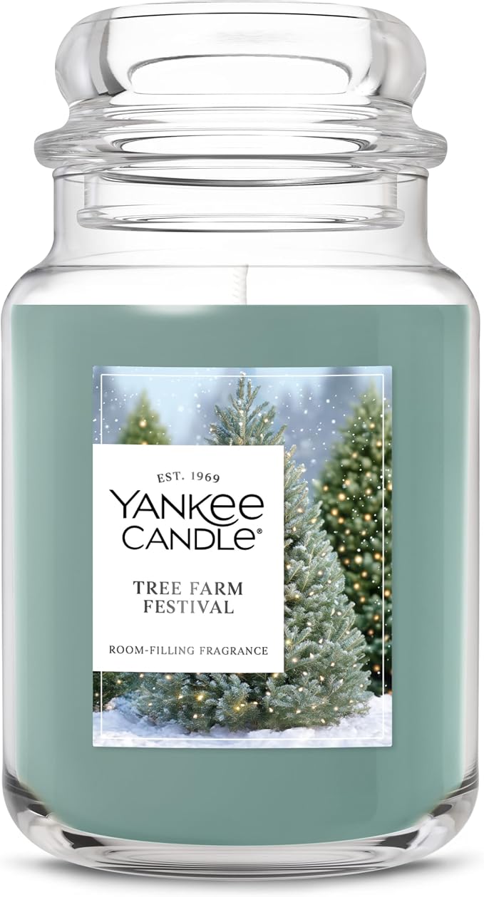 Yankee Candle Tree Farm Festival, Christmas Scented Candle, 22oz Large Jar by Unknown