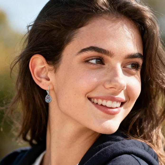Animal Earrings 925 Sterling Silver Abalone Shell Dangle Drop Earrings Leverback Earrings Cute Animal Jewelry Gifts for Women Girlfriend