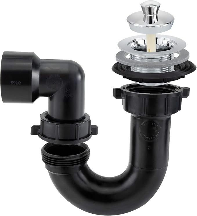 RecPro RV Shower Drain P Trap | RV Plumbing | RV Shower P Trap | RV Plumbing by RecPro