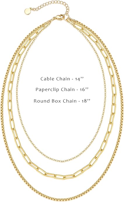 Natural Freshwater Baroque Pearl Necklace 14K Gold Plated Dainty Choker Necklace for Women Girls Snake Chain/Cuban Link/Paperclip/Ball Beaded Chain/Tennis Chain Fashion Jewelry for Gift