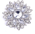 LAXPICOL Vintage Women's Austrian Crystal Elegant Flower Brooch Wedding Broach Pin