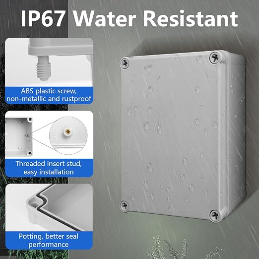 Junction Box IP67 Waterproof Dustproof ABS Plastic Project Box - Image 7