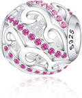 925 Sterling Silver Sunflower Charms Fit Pandora Charms Bracelet Forever In My Heart Fit Wife Mother's Day Christmas Birthday Gift
