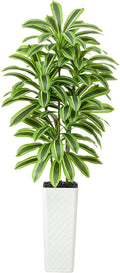 Artificial Yellow Dracaena Tree Indoor, 7FT Tall Fake Floor Plants by TXABL