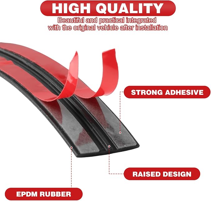 DGSL 2PCS T-Shape Windshield Weather Stripping 32.8ft 14mm+19mm Rubber Seal | - Image 4