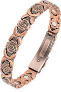 Copper Bracelets for Women, 99.99% Pure Copper Magnetic Bracelet, 3800 Gauss, Adjustable Sizing, Women's Bracelets With Built-in Magnets, Gift Packaging, Fashion Jewelry Gift.